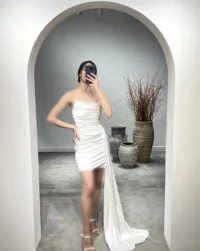 لباس کوتاه زنانه مجلسی دنباله دار - تصویر 8