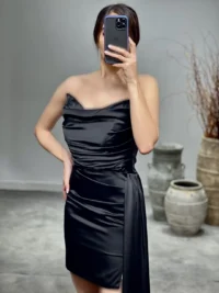 لباس کوتاه زنانه مجلسی دنباله دار - تصویر 7