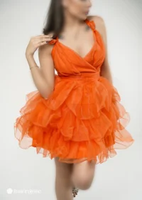 لباس عروسکی تور بافت