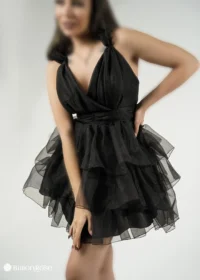 لباس عروسکی تور بافت