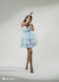 لباس عروسکی تور بافت