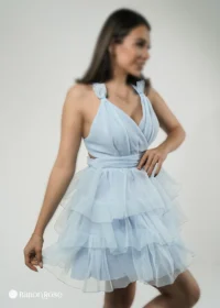 لباس عروسکی تور بافت