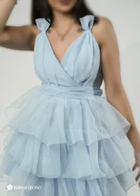 لباس عروسکی تور بافت