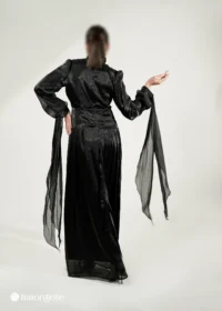 ماکسی مجلسی پوشیده با طراحی دراپه