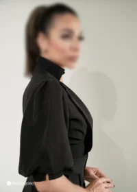 ست مجلسی لباس سرهمی و کراپ پولک دوزی شده