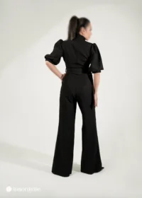 ست مجلسی لباس سرهمی و کراپ پولک دوزی شده