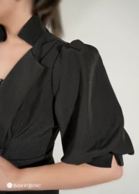 ست مجلسی لباس سرهمی و کراپ پولک دوزی شده