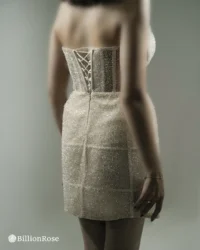 لباس کوتاه مجلسی زنانه بدون آستین