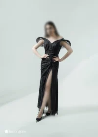 ماکسی مجلسی بدون سرشانه