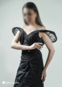ماکسی مجلسی بدون سرشانه