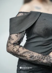 لباس مجلسی زنانه دنباله دار تور