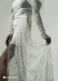 لباس مجلسی زنانه دنباله دار تور