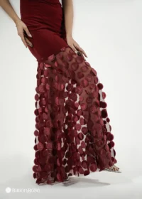 ماکسی مجلسی با پایین تنه تور