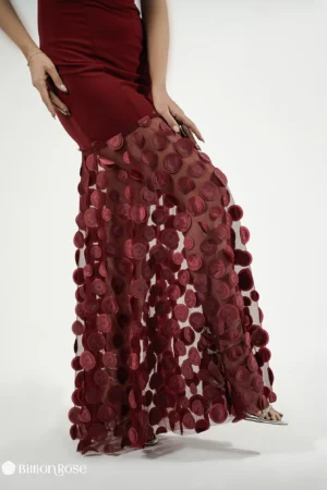 ماکسی مجلسی با پایین تنه تور