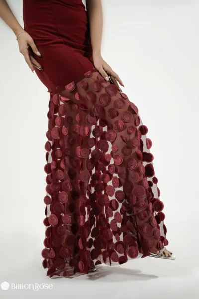 ماکسی مجلسی با پایین تنه تور