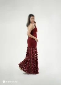 ماکسی مجلسی با پایین تنه تور