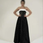 ماکسی مجلسی دکلته سنگ دوزی شده