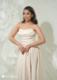 ماکسی دکلته و بالاتنه دراپه