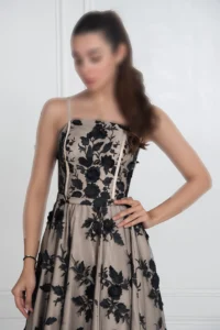لباس ماکسی مجلسی با طرح گل