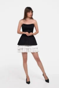 لباس کوتاه مجلسی دکلته