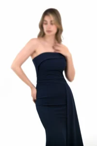 لباس بلند مجلسی دکلته دنباله دار