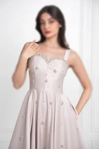 ملکسی مجلسی مروارید دوزی شده
