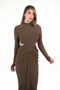ماکسی مجلسی یقه بسته