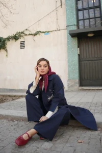 ترنچ كت بلند زنانه - تصویر 3