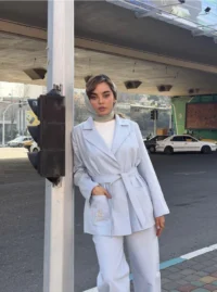 کت بلند بند دار زنانه