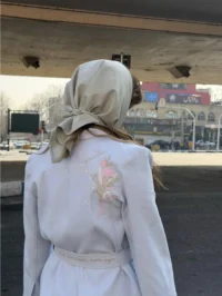 کت بلند بند دار زنانه - تصویر 4