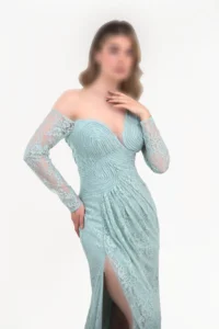 ماکسی مجلسی گیپور تک شانه