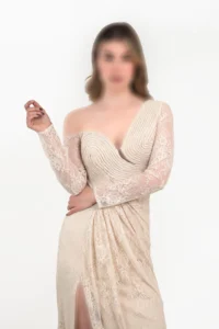 ماکسی مجلسی گیپور تک شانه