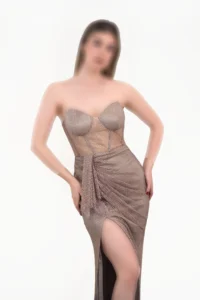 لباس بلند مجلسی دکلته