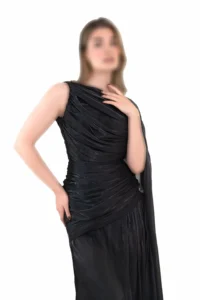 ماکسی شنل دار با باتنه دراپه