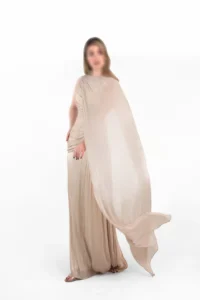 ماکسی شنل دار با باتنه دراپه