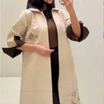 مانتو بلند گلدوزی شده