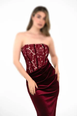 ماکسی دکلته مخمل
