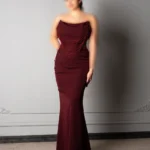 ماکسی بلند مجلسی مروارید دوزی شده