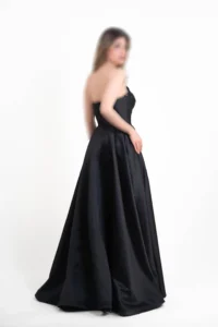 پیراهن ماکسی دکلته تور و ساتن