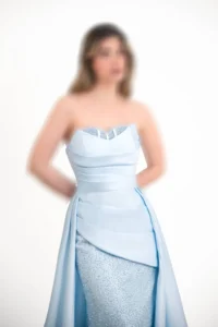 پیراهن ماکسی دکلته تور و ساتن