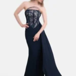 لباس ماکسی مجلسی دکلته دنباله دار