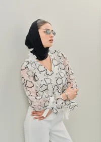 شومیز زنانه تور و گلدوزی شده