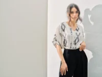 شومیز یقه هفت زنانه - تصویر 2