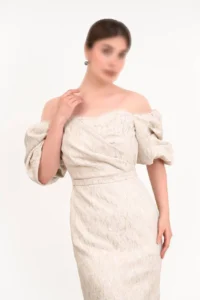 لباس مجلسی میدی با پارچه ژاکارد